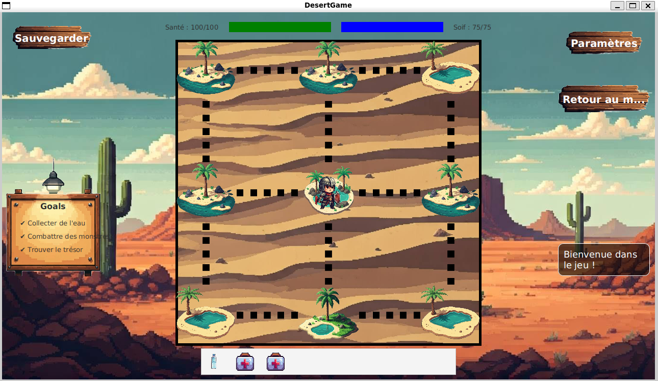Visuel du projet DesertGame